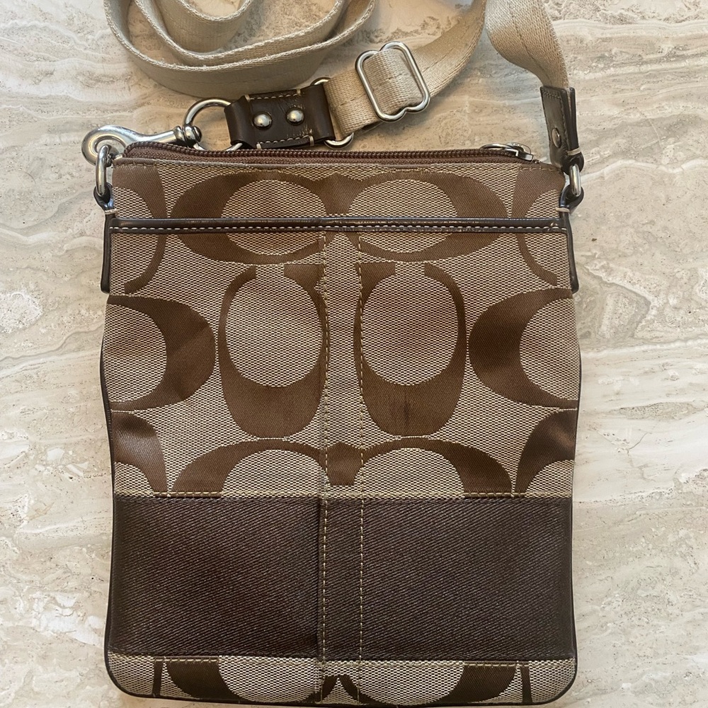 COACH Signature Monogram Crossbody